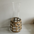 Seagrass Wrapped Glass Seagrass Sleeve Glass Jug Grass Wrapped Drinking Glassware Factory